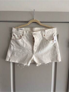 GAP Women's White Denim Cutoff Shorts